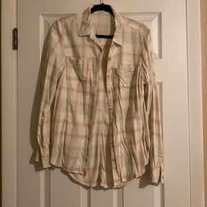 Maurices button up long sleeve plaid shirt